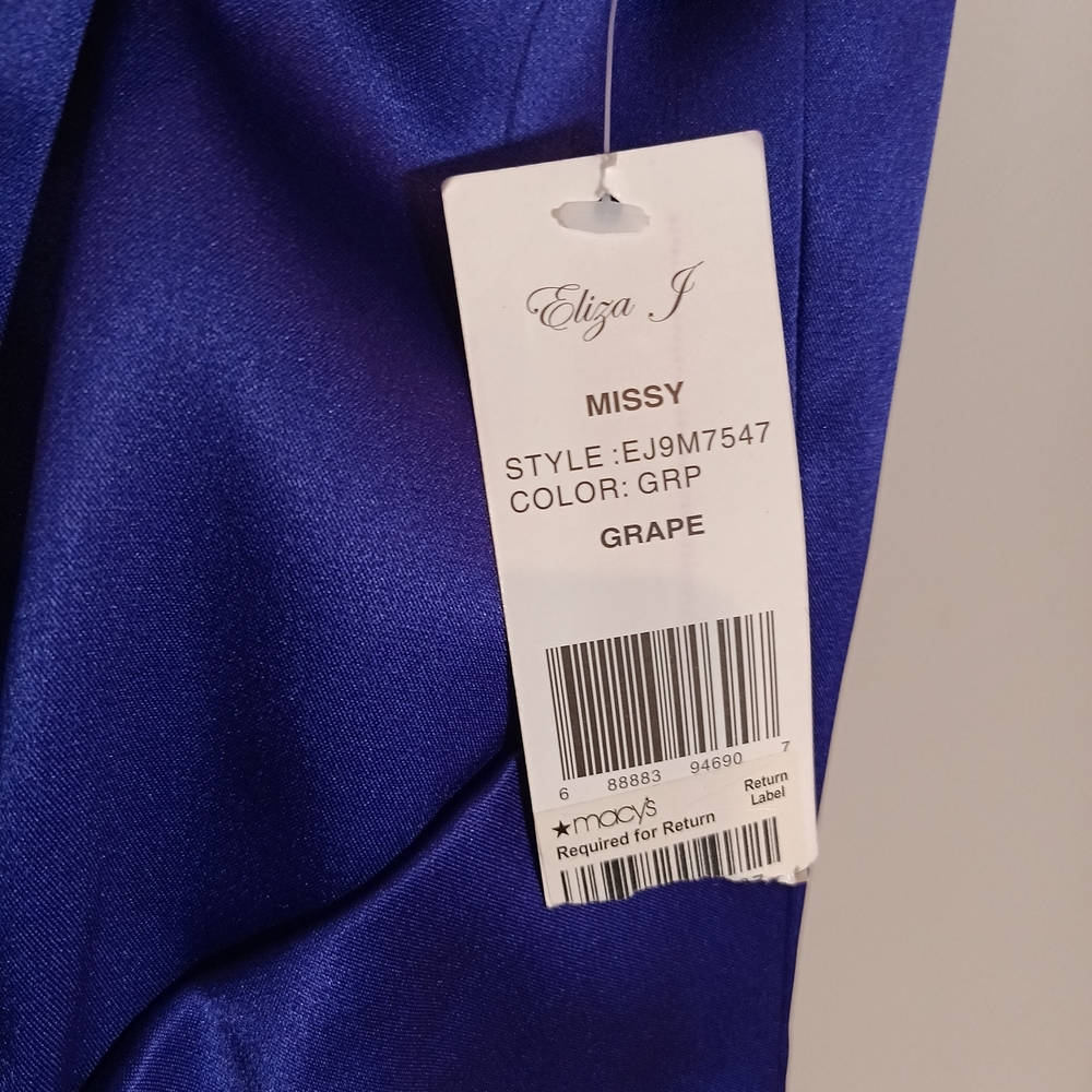 Eliza J New York Missy Dress In Grape Size 10 New NWT - Picture 5 of 7